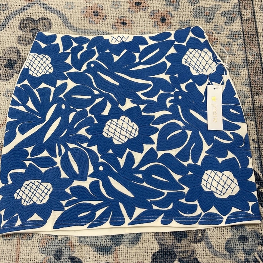 NWT J. Marie embroidered skirt.